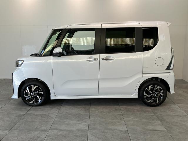 タントカスタムＸリミテッド　１０型ナビ　Ｐカメラ　届出済未使用車衝突被害軽減ブレーキ　コーナーセンサー　１０型フルセグナビ　Ｂｌｕｅｔｏｏｔｈ　ＤＶＤ再生　ＵＳＢ　パノラマカメラ　前後ドラレコ　両側電動スライドドア　前席シートヒーター　ＬＥＤ　レーダークルーズ（滋賀県）の中古車
