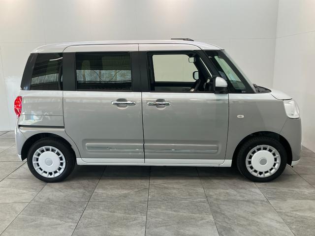 ムーヴキャンバスストライプスＧ　ナビ　Ｂカメラ　前後ドラレコ　届出済未使用車衝突被害軽減ブレーキ　コーナーセンサー　フルセグナビ　ＤＶＤ再生　Ｂｌｕｅｔｏｏｔｈ　ＵＳＢ　バックカメラ　前後ドラレコ　両側電動スライドドア　ＬＥＤ　前席シートヒーター　オートエアコン　エコアイドル（滋賀県）の中古車