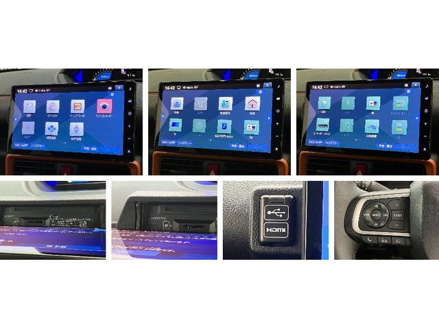 タントファンクロスターボ　１０型ナビ　パノラマカメラ　前後ドラレコ衝突被害軽減ブレーキ　コーナーセンサー　１０型フルセグナビ　Ｂｌｕｅｔｏｏｔｈ　ＤＶＤ再生　ＵＳＢ　パノラマカメラ　前後ドラレコ　ＥＴＣ　両側電動スライドドア　シートヒーター　ＬＥＤ　レーダークルーズ（滋賀県）の中古車
