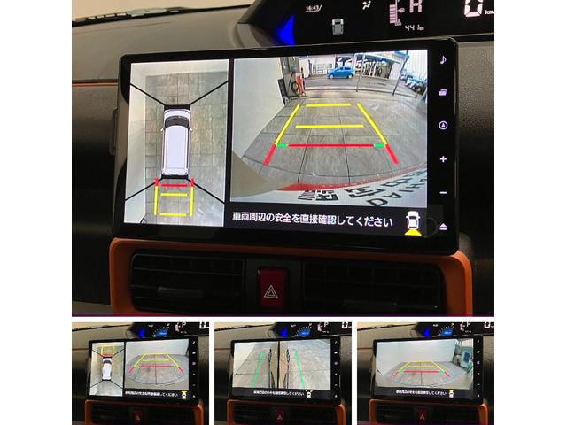 タントファンクロスターボ　１０型ナビ　パノラマカメラ　前後ドラレコ衝突被害軽減ブレーキ　コーナーセンサー　１０型フルセグナビ　Ｂｌｕｅｔｏｏｔｈ　ＤＶＤ再生　ＵＳＢ　パノラマカメラ　前後ドラレコ　ＥＴＣ　両側電動スライドドア　シートヒーター　ＬＥＤ　レーダークルーズ（滋賀県）の中古車