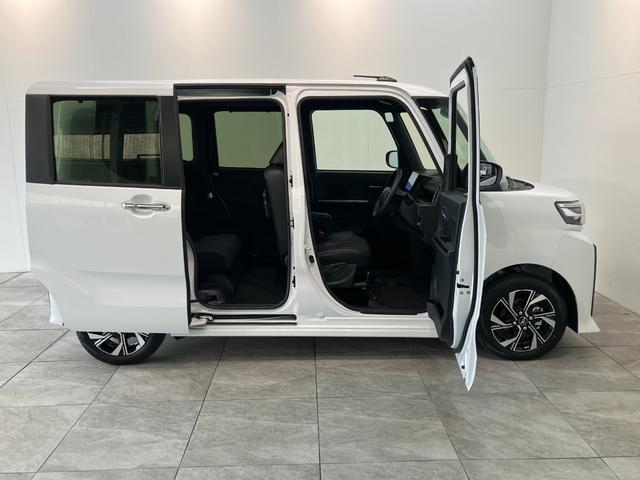 タントカスタムＸリミテッド　１０型フルセグナビ　届出済未使用車衝突被害軽減ブレーキ　コーナーセンサー　１０型フルセグナビ　Ｂｌｕｅｔｏｏｔｈ　ＤＶＤ再生　ＵＳＢ　バックカメラ　前後ドラレコ　両側電動スライドドア　前席シートヒーター　ＬＥＤ　レーダークルーズ（滋賀県）の中古車