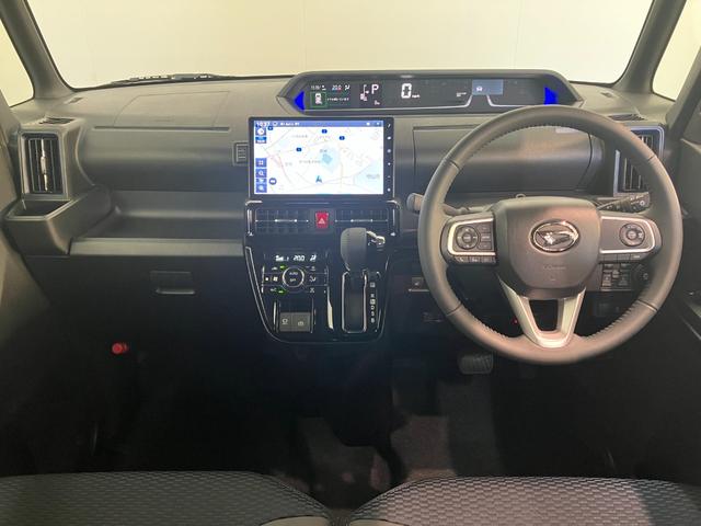 タントカスタムＲＳリミテッド　ターボ　１０型ナビ　届出済未使用車衝突被害軽減ブレーキ　コーナーセンサー　１０型フルセグナビ　Ｂｌｕｅｔｏｏｔｈ　ＤＶＤ再生　ＵＳＢ　バックカメラ　前後ドラレコ　両側電動スライドドア　前席シートヒーター　ＬＥＤ　レーダークルーズ（滋賀県）の中古車