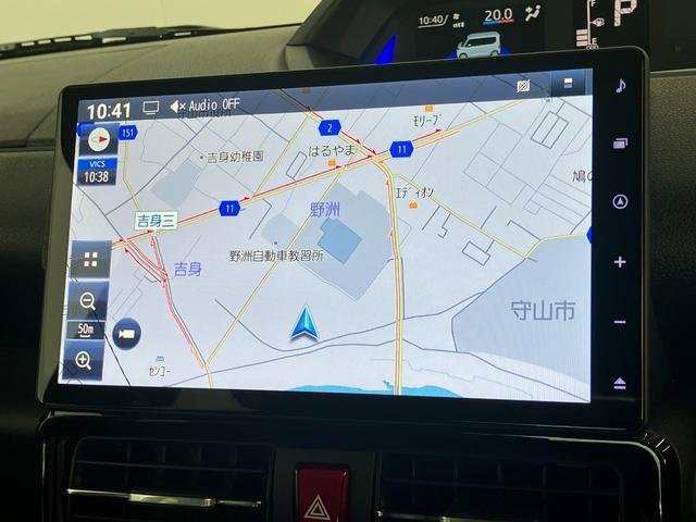 タントカスタムＲＳリミテッド　ターボ　１０型ナビ　届出済未使用車衝突被害軽減ブレーキ　コーナーセンサー　１０型フルセグナビ　Ｂｌｕｅｔｏｏｔｈ　ＤＶＤ再生　ＵＳＢ　バックカメラ　前後ドラレコ　両側電動スライドドア　前席シートヒーター　ＬＥＤ　レーダークルーズ（滋賀県）の中古車