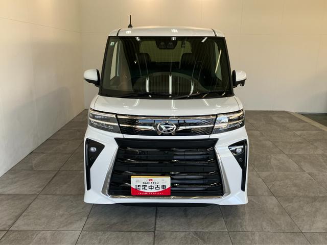 タントカスタムＲＳリミテッド　ターボ　１０型ナビ　届出済未使用車衝突被害軽減ブレーキ　コーナーセンサー　１０型フルセグナビ　Ｂｌｕｅｔｏｏｔｈ　ＤＶＤ再生　ＵＳＢ　バックカメラ　前後ドラレコ　両側電動スライドドア　前席シートヒーター　ＬＥＤ　レーダークルーズ（滋賀県）の中古車
