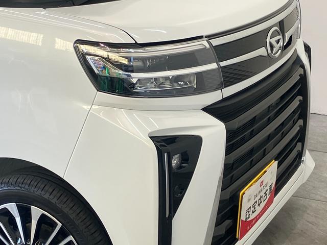 タントカスタムＲＳリミテッド　ターボ　１０型ナビ　届出済未使用車衝突被害軽減ブレーキ　コーナーセンサー　１０型フルセグナビ　Ｂｌｕｅｔｏｏｔｈ　ＤＶＤ再生　ＵＳＢ　バックカメラ　前後ドラレコ　両側電動スライドドア　前席シートヒーター　ＬＥＤ　レーダークルーズ（滋賀県）の中古車