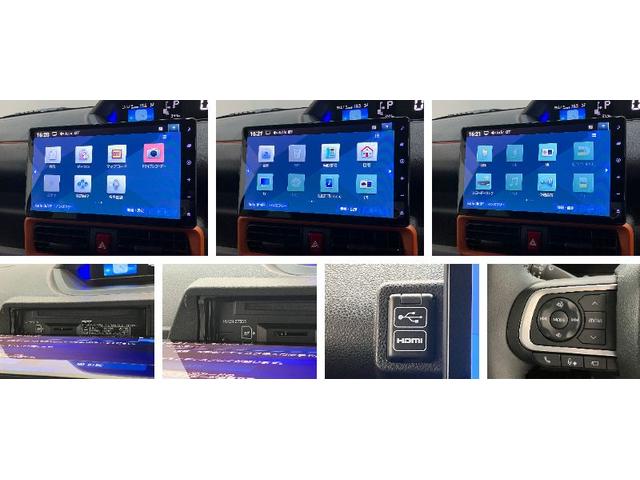 タントファンクロスターボ　１０型ナビ　パノラマカメラ　前後ドラレコ衝突被害軽減ブレーキ　コーナーセンサー　フルセグナビ　Ｂｌｕｅｔｏｏｔｈ　ＤＶＤ再生　ＵＳＢ　パノラマカメラ　前後ドラレコ　ＥＴＣ　両側電動スライドドア　前席シートヒーター　ＬＥＤ　レーダークルーズ（滋賀県）の中古車
