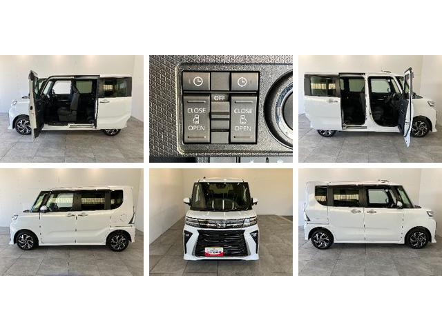 タントカスタムX 10型フルセグナビ パノラマカメラ 前後ドラレコ衝突被害軽減ブレーキ コーナーセンサー 10型フルセグナビ Bluetooth DVD再生 USB パノラマカメラ 前後ドラレコ ETC 両側電動スライドドア 前席シートヒーター LED エコアイドル(滋賀県)の中古車