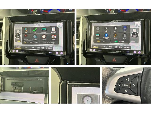 タントカスタムRS ターボ フルセグナビ バックカメラ LEDフルセグナビ Bluetooth DVD再生 USB バックカメラ ETC 両側電動スライドドア LED オートライト 電動格納式ミラー スマートキー エコアイドル ターボ(滋賀県)の中古車