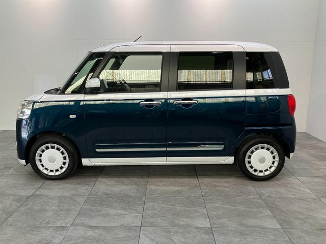 ムーヴキャンバスストライプスＧターボ　９型ディスプレイオーディオ　フルセグ衝突被害軽減ブレーキ　コーナーセンサー　９型ディスプレイオーディオ　フルセグ　Ｂｌｕｅｔｏｏｔｈ　ＵＳＢ　Ｂカメラ　両側電動スライドドア　前席シートヒーター　ＬＥＤ　ワイヤレス充電器　レーダークルーズ（滋賀県）の中古車
