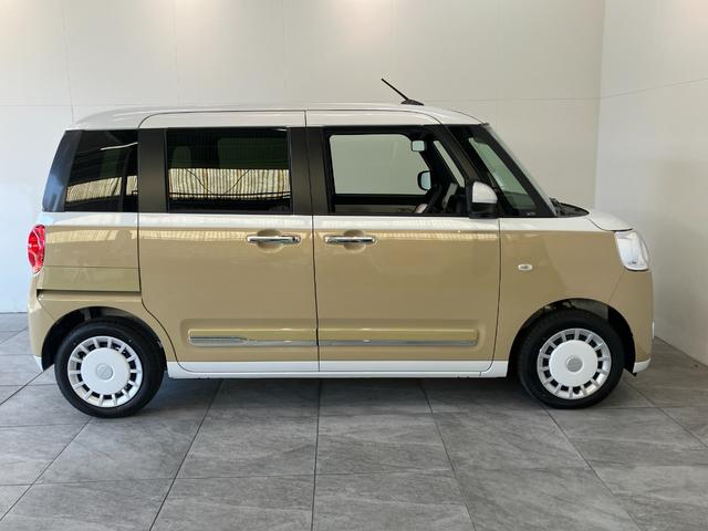 ムーヴキャンバスストライプスＧ　９型ディスプレイオーディオ　届出済未使用車衝突被害軽減ブレーキ　コーナーセンサー　９型ディスプレイオーディオ　フルセグ　Ｂｌｕｅｔｏｏｔｈ　ＵＳＢ　バックカメラ　両側電動スライドドア　前席シートヒーター　ＬＥＤ　ワイヤレス充電器　エコアイドル（滋賀県）の中古車