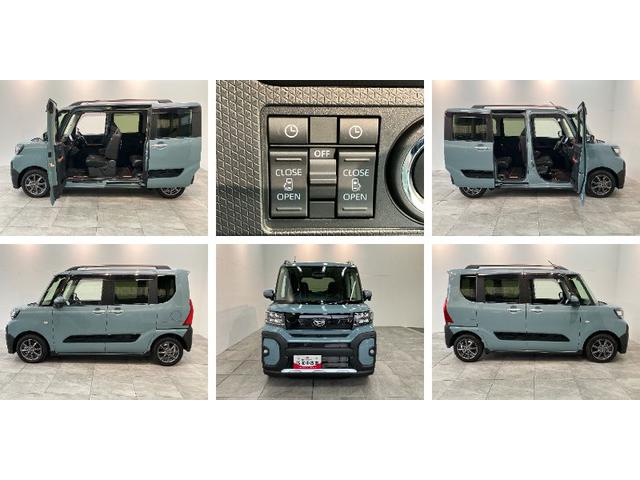 タントファンクロス　１０型ナビ　パノラマカメラ　前後ドラレコ衝突被害軽減ブレーキ　コーナーセンサー　１０型フルセグナビ　Ｂｌｕｅｔｏｏｔｈ　ＤＶＤ再生　ＵＳＢ　パノラマカメラ　前後ドラレコ　両側電動スライドドア　前席シートヒーター　ＬＥＤ　オートエアコン（滋賀県）の中古車