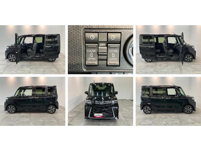 タントカスタムXリミテッド 10型ナビ Pカメラ 届出済未使用車衝突被害軽減ブレーキ コーナーセンサー 10型フルセグナビ Bluetooth DVD再生 USB パノラマカメラ 前後ドラレコ 両側電動スライドドア 前席シートヒーター LED レーダークルーズ(滋賀県)の中古車
