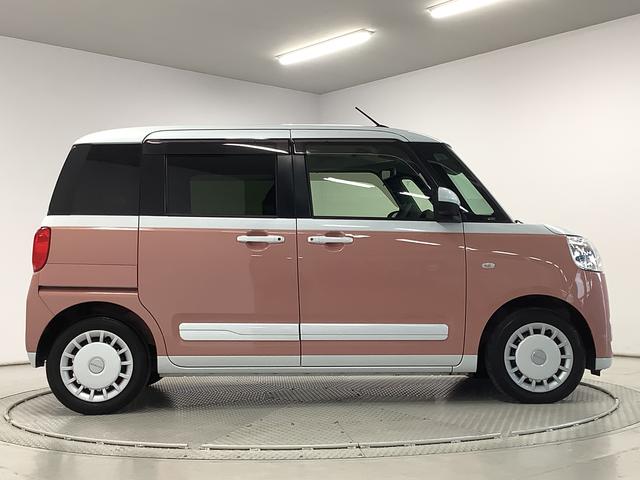 ムーヴキャンバスストライプスＧターボ　雹害車両　ＥＴＣ　両側電動スライドドア雹害車両　１年保証　両側電動スライドドア　ＥＴＣ　アダプティブクルーズコントロール　前後コーナーセンサー　前席シートヒーター　ホッとカップホルダー　オートマチックハイビーム　オートブレーキホールド（兵庫県）の中古車
