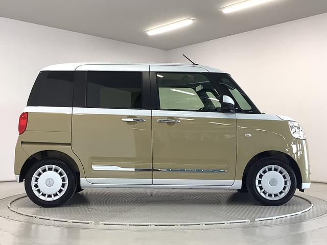ムーヴキャンバスストライプスＧターボ　雹害車両　クルコン　両側電動スライド雹害車両　１年保証　両側電動スライドドア　アダプティブクルーズコントロール　前後コーナーセンサー　前席シートヒーター　ホッとカップホルダー　オートマチックハイビーム　ＬＥＤヘッドライト　スマートキー（兵庫県）の中古車