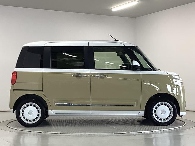 ムーヴキャンバスストライプスＧ　両側電動スライドドア　前席シートヒーター走行無制限１年保証　両側電動スライドドア　前後コーナーセンサー　前席シートヒーター　ホッとカップホルダー　オートマチックハイビーム　ＬＥＤヘッドライト　横滑り防止装置　スマートキー　置きラクボックス（兵庫県）の中古車