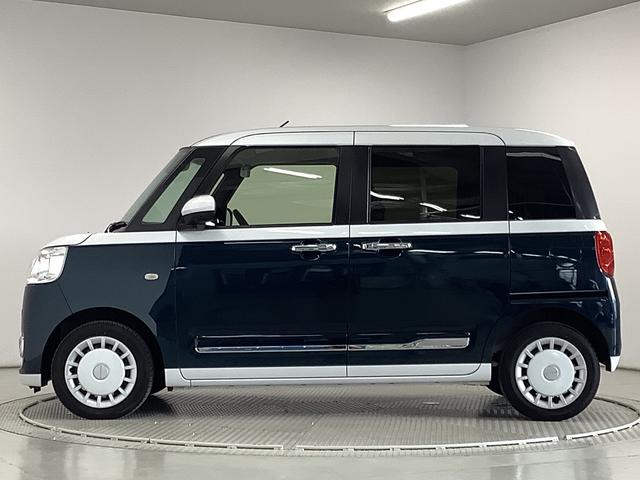 ムーヴキャンバスストライプスＧターボ　ワンオーナー　両側電動スライドドア走行無制限１年保証　両側電動スライドドア　ワンオーナー　アダプティブクルーズコントロール　前後コーナーセンサー　前席シートヒーター　ホッとカップホルダー　オートマチックハイビーム　ＬＥＤヘッドライト（兵庫県）の中古車