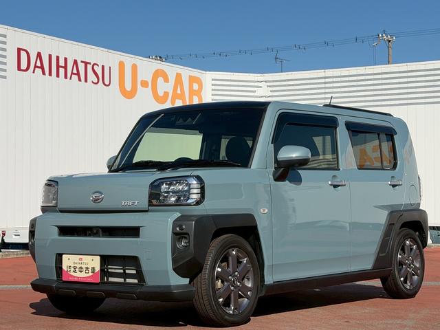 タフトGターボ ディスプレイオーディオ 全周囲カメラ ETC走行無制限1年保証 前後コーナーセンサー ワンオーナー ディスプレイオーディオ 全周囲カメラ シートヒーター ETC アダプティブクルーズコントロール LEDヘッドライト 15インチ純正アルミホイール(兵庫県)の中古車