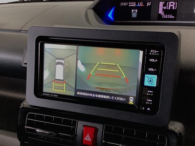 タントカスタムＲＳ　ターボ　ワンオーナー　ナビＴＶ　全方位カメラ１年保証　ワンオーナー　ナビＴＶ　ＥＴＣ　全方位カメラ　両側電動スライドドア　前後コーナーセンサー　前席シートヒーター　ＵＳＢ　Ｂｌｕｅｔｏｏｔｈ　オートブレーキホールド　１５インチ純正アルミホイール（兵庫県）の中古車