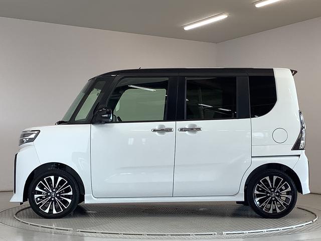 タントカスタムＲＳ　ターボ　両側電動スライドドア　コーナーセンサー走行無制限１年保証　両側電動スライドドア　前後コーナーセンサー　前席シートヒーター　オートマチックハイビーム　ＬＥＤヘッドライト　オートブレーキホールド　スマートキー　１５インチ純正アルミホイール（兵庫県）の中古車