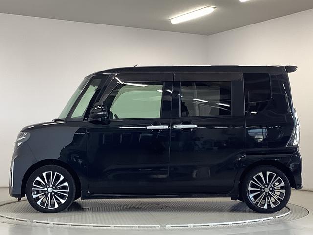 タントカスタムＲＳ　ターボ　雹害車両　両側電動スライド　１５ＡＷ雹害車両　１年保証　両側電動スライドドア　前後コーナーセンサー　オートマチックハイビーム　ＬＥＤヘッドライト　アイドリングストップ　横滑り防止装置　ロングスライドシート　１５インチ純正アルミホイール（兵庫県）の中古車
