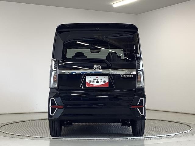 タントカスタムＲＳ　ターボ　雹害車両　両側電動スライド　１５ＡＷ雹害車両　１年保証　両側電動スライドドア　前後コーナーセンサー　オートマチックハイビーム　ＬＥＤヘッドライト　アイドリングストップ　横滑り防止装置　ロングスライドシート　１５インチ純正アルミホイール（兵庫県）の中古車