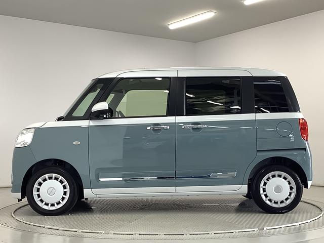 ムーヴキャンバスストライプスＧターボ　アダプティブクルーズコントロール走行無制限１年保証　両側電動スライドドア　アダプティブクルーズコントロール　前後コーナーセンサー　前席シートヒーター　ホッとカップホルダー　オートマチックハイビーム　ＬＥＤヘッドライト　スマートキー（兵庫県）の中古車