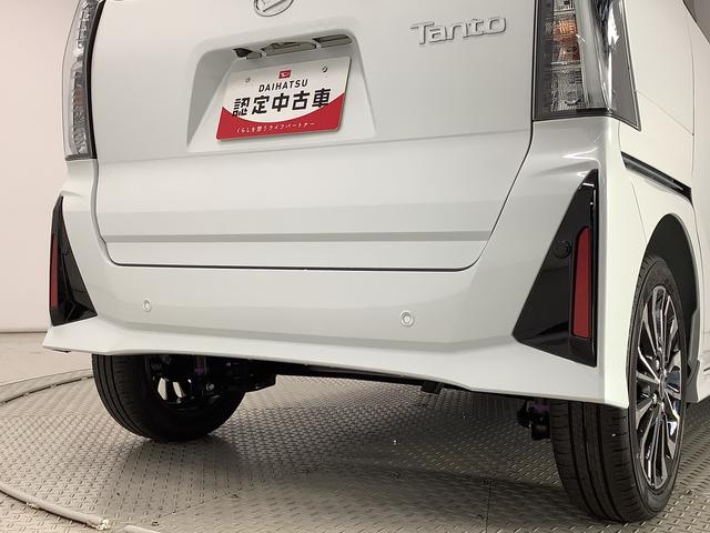 タントカスタムＲＳ　ターボ　両側電動スライドドア　コーナーセンサー走行無制限１年保証　両側電動スライドドア　前後コーナーセンサー　前席シートヒーター　オートマチックハイビーム　ＬＥＤヘッドライト　オートブレーキホールド　スマートキー　１５インチ純正アルミホイール（兵庫県）の中古車