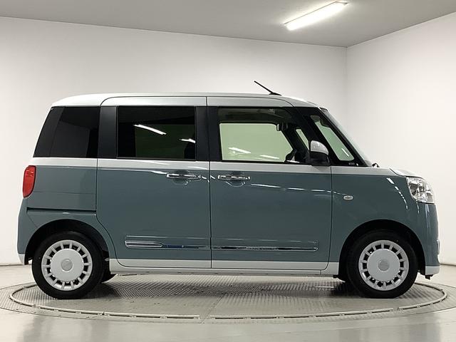 ムーヴキャンバスストライプスＧ　両側電動スライドドア　前後コーナーセンサー走行無制限１年保証　両側電動スライドドア　前後コーナーセンサー　前席シートヒーター　ホッとカップホルダー　オートマチックハイビーム　ＬＥＤヘッドライト　横滑り防止装置　スマートキー　置きラクボックス（兵庫県）の中古車