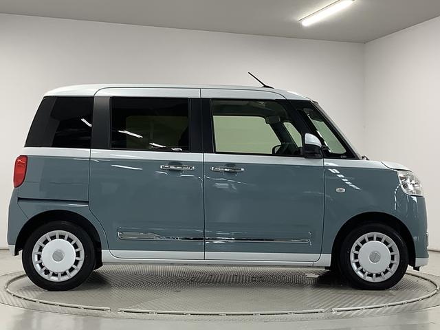 ムーヴキャンバスストライプスＧターボ　アダプティブクルーズコントロール走行無制限１年保証　両側電動スライドドア　アダプティブクルーズコントロール　前後コーナーセンサー　前席シートヒーター　ホッとカップホルダー　オートマチックハイビーム　ＬＥＤヘッドライト　スマートキー（兵庫県）の中古車