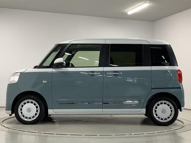 ムーヴキャンバスストライプスＧターボ　アダプティブクルーズコントロール走行無制限１年保証　両側電動スライドドア　アダプティブクルーズコントロール　前後コーナーセンサー　前席シートヒーター　ホッとカップホルダー　オートマチックハイビーム　ＬＥＤヘッドライト　スマートキー（兵庫県）の中古車