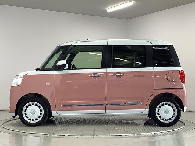 ムーヴキャンバスストライプスＧターボ　アダプティブクルーズコントロール走行無制限１年保証　両側電動スライドドア　アダプティブクルーズコントロール　前後コーナーセンサー　前席シートヒーター　ホッとカップホルダー　オートマチックハイビーム　ＬＥＤヘッドライト　スマートキー（兵庫県）の中古車