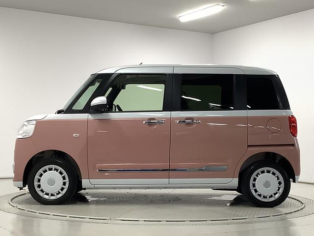ムーヴキャンバスストライプスＧターボ　４ＷＤ　クルコン　両側電動スライドドア走行無制限１年保証　両側電動スライドドア　４ＷＤ　アダプティブクルーズコントロール　前後コーナーセンサー　前席シートヒーター　ホッとカップホルダー　オートマチックハイビーム　オートブレーキホールド（兵庫県）の中古車
