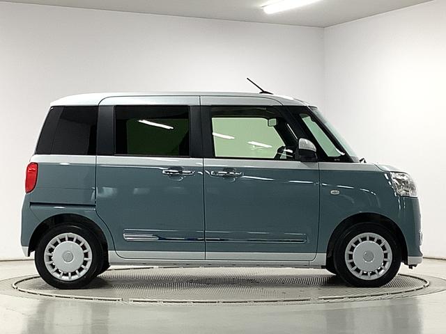 ムーヴキャンバスストライプスＧ　両側電動スライドドア　前後コーナーセンサー走行無制限１年保証　両側電動スライドドア　前後コーナーセンサー　前席シートヒーター　ホッとカップホルダー　オートマチックハイビーム　ＬＥＤヘッドライト　横滑り防止装置　スマートキー　スマートアシスト（兵庫県）の中古車