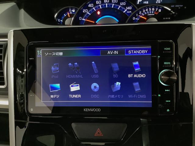 タントカスタムＲＳ　ターボ　ナビＴＶ　ＥＴＣ　両側電動スライドドア１年保証　ナビＴＶ　両側電動スライドドア　ＥＴＣ　ＤＶＤ　ＵＳＢ　Ｂｌｕｅｔｏｏｔｈ　ＬＥＤヘッドライト　アイドリングストップ　プッシュスタート　横滑り防止装置　１５インチ純正アルミホイール（兵庫県）の中古車