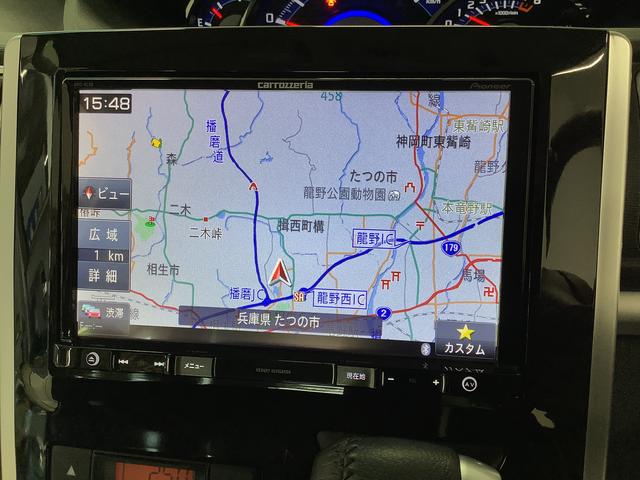 タントカスタムＲＳ　トップエディションＳＡII　ターボ　１オーナー１年保証　ワンオーナー　ナビＴＶ　ＥＴＣ　バックカメラ　両側電動スライドドア　ＤＶＤ　Ｂｌｕｅｔｏｏｔｈ　ＬＥＤヘッドライト　アイドリングストップ　横滑り防止装置　１５インチ純正アルミホイール（兵庫県）の中古車