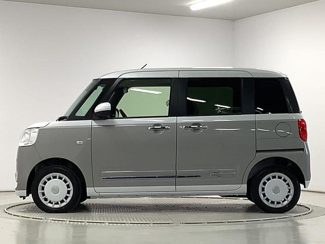 ムーヴキャンバスストライプスＧターボ　４ＷＤ　９インチディスプレイオーディオ１年保証　９インチディスプレイオーディオ　４ＷＤ　バックカメラ　アダプティブクルーズコントロール　両側電動スライドドア　前後コーナーセンサー　シートヒーター　ホッとカップホルダー　Ｑｉワイヤレス充電（兵庫県）の中古車