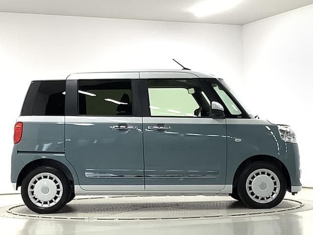 ムーヴキャンバスストライプスＧターボ　ワンオーナー　クルーズコントロール走行無制限１年保証　両側電動スライドドア　ワンオーナー　アダプティブクルーズコントロール　前後コーナーセンサー　前席シートヒーター　ホッとカップホルダー　オートマチックハイビーム　ＬＥＤヘッドライト（兵庫県）の中古車