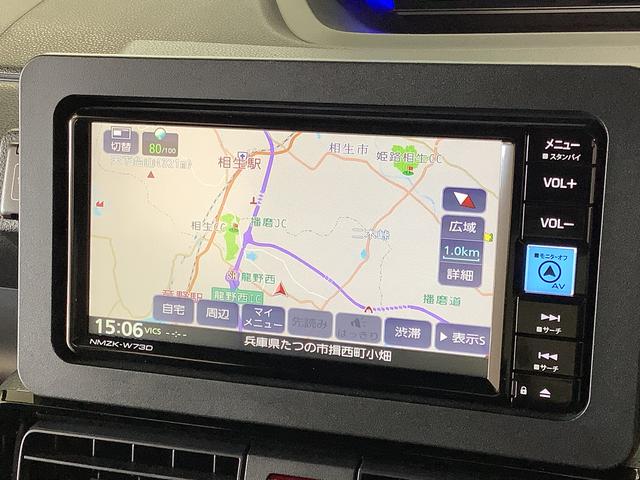 タントカスタムＸ　１オーナー　ナビ　ドラレコ　ＥＴＣ　バックカメラ１年保証　ワンオーナー　ナビＴＶ　ＥＴＣ　ドラレコ　バックカメラ　両側電動スライドドア　前席シートヒーター　前後コーナーセンサー　ＵＳＢ　Ｂｌｕｅｔｏｏｔｈ　スマートキー　１４インチ純正アルミホイール（兵庫県）の中古車