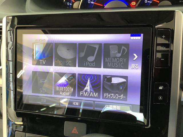 タントカスタムX SAIII 4WD 8インチナビTV ドラレコ1年保証 4WD 8インチナビ ドラレコ バックカメラ 片側電動スライドドア リアコーナーセンサー 運転席シートヒーター TV Bluetooth LEDヘッドライト 14インチ純正アルミホイール(兵庫県)の中古車