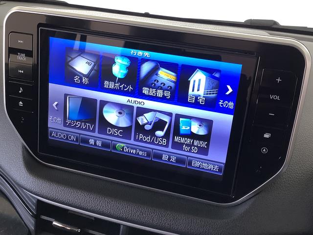 ムーヴカスタム　Ｘ　ハイパーＳＡII　４ＷＤ　８インチナビＴＶ１年保証　８インチナビＴＶ　バックカメラ　４ＷＤ　ドラレコ　ＤＶＤ　ＵＳＢ　Ｂｌｕｅｔｏｏｔｈ　ＬＥＤヘッドライト　アイドリングストップ　プッシュスタート　横滑り防止装置　１４インチ純正アルミホイール（兵庫県）の中古車