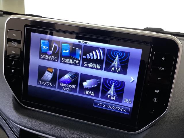 ムーヴカスタム　Ｘ　ハイパーＳＡII　４ＷＤ　８インチナビＴＶ１年保証　８インチナビＴＶ　バックカメラ　４ＷＤ　ドラレコ　ＤＶＤ　ＵＳＢ　Ｂｌｕｅｔｏｏｔｈ　ＬＥＤヘッドライト　アイドリングストップ　プッシュスタート　横滑り防止装置　１４インチ純正アルミホイール（兵庫県）の中古車