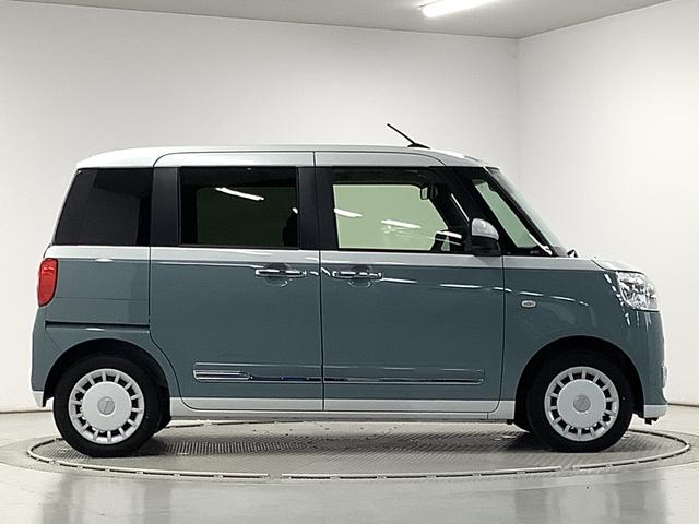 ムーヴキャンバスストライプスＧターボ　アダプティブクルーズコントロール走行無制限１年保証　両側電動スライドドア　アダプティブクルーズコントロール　前後コーナーセンサー　前席シートヒーター　ホッとカップホルダー　オートマチックハイビーム　ＬＥＤヘッドライト　スマートキー（兵庫県）の中古車