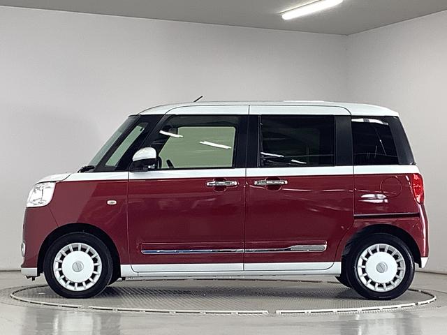 ムーヴキャンバスストライプスＧターボ　アダプティブクルーズコントロール走行無制限１年保証　両側電動スライドドア　アダプティブクルーズコントロール　前後コーナーセンサー　前席シートヒーター　ホッとカップホルダー　オートマチックハイビーム　ＬＥＤヘッドライト　スマートキー（兵庫県）の中古車