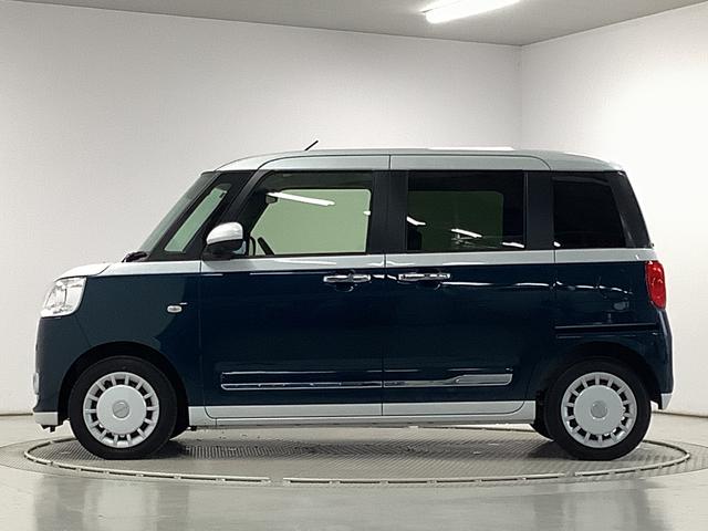 ムーヴキャンバスストライプスGターボ ワンオーナー クルーズコントロール走行無制限1年保証 両側電動スライドドア ワンオーナー アダプティブクルーズコントロール 前後コーナーセンサー 前席シートヒーター ホッとカップホルダー オートマチックハイビーム LEDヘッドライト(兵庫県)の中古車