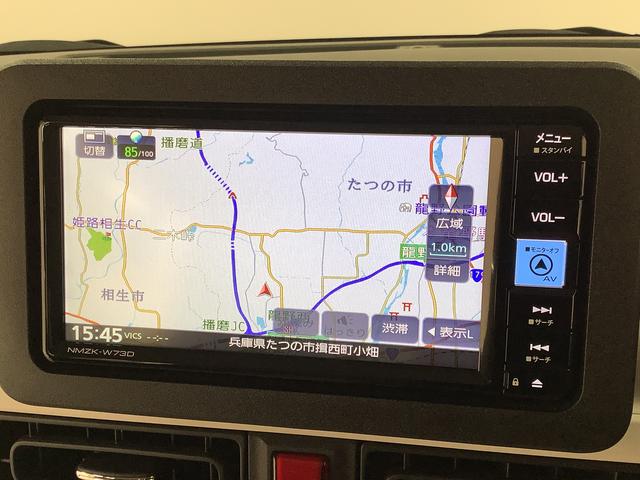 ムーヴキャンバスストライプスＧ　雹害車両　ワンオーナー　ナビＴＶ　ドラレコ雹害車両　１年保証　ワンオーナー　ＥＴＣ　ナビＴＶ　ドラレコ　バックカメラ　両側電動スライドドア　前後コーナーセンサー　前席シートヒーター　ＵＳＢ　Ｂｌｕｅｔｏｏｔｈ　オートマチックハイビーム（兵庫県）の中古車