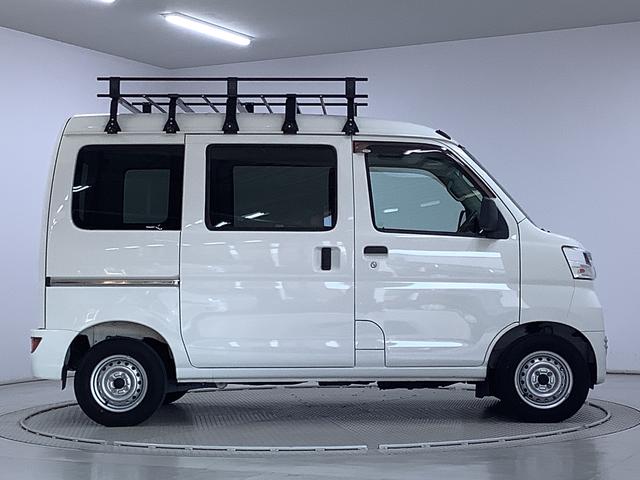 ハイゼットカーゴデラックスSAIII ETC リアコーナーセンサー キーレス走行無制限1年保証 リアコーナーセンサー ETC ルーフキャリア LEDヘッドライト アイドリングストップ キーレスエントリー 横滑り防止装置 オートライト ドアバイザー システムバー フォグランプ(兵庫県)の中古車