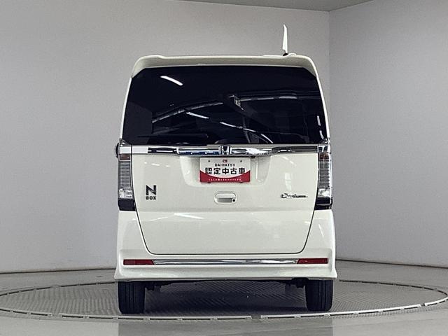 Ｎ−ＢＯＸカスタムＧ・ターボＬパッケージ　ワンオーナー　両側電動スライドドア走行無制限１年保証　両側電動スライドドア　ワンオーナー　オートクルーズコントロール　パドルシフト　ＨＩＤヘッドライト　アイドリングストップ　プッシュスタート　横滑り防止装置　１５インチアルミホイール（兵庫県）の中古車