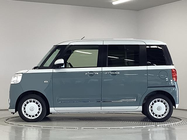 ムーヴキャンバスストライプスＧ　両側電動スライドドア　前席シートヒーター走行無制限１年保証　両側電動スライドドア　前後コーナーセンサー　前席シートヒーター　ホッとカップホルダー　オートマチックハイビーム　ＬＥＤヘッドライト　横滑り防止装置　スマートキー　置きラクボックス（兵庫県）の中古車