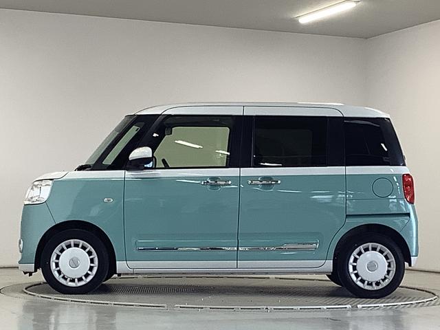 ムーヴキャンバスストライプスＧターボ　１オーナー　クルコン　両側電動スライド走行無制限１年保証　両側電動スライドドア　ワンオーナー　アダプティブクルーズコントロール　前後コーナーセンサー　前席シートヒーター　ホッとカップホルダー　オートマチックハイビーム　ＬＥＤヘッドライト（兵庫県）の中古車