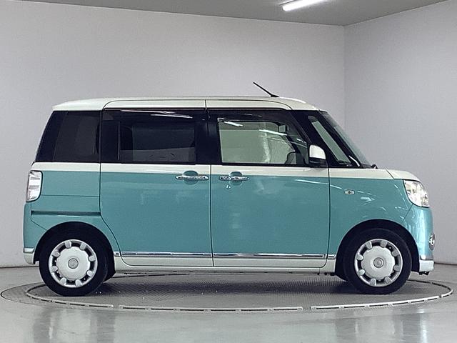 ムーヴキャンバスXメイクアップ SAII ワンオーナー ETC スマートキー走行無制限1年保証 ワンオーナー ETC アイドリングストップ プッシュスタート 横滑り防止装置 オートライト オートエアコン ドアバイザー ヘッドライトレベライザー 電動格納ミラー 両側スライドドア(兵庫県)の中古車